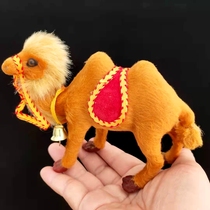 Simulation Camel Mongolian Specialty Plush Animal Furnishing Toy Indoor Table Surface Decoration Pendulum souvenirs