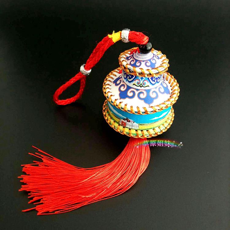 Mongolian crafts handmade yurt auspicious car hanging ethnic characteristics handicraft ornament pendant