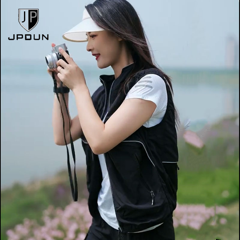 Jpdun/Spring and Autumn New Multi-Pocket Work Vest Fishing Photography Stand Collar Anti-Luminous Outdoor Vest for Men and Women Jpdun/Spring and Autumn New Multi-Pocket Work Vest Fishing Photography Stand Collar Anti-Luminous Outdoor Vest for Men and Women