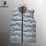 Демисезонный жилет подходит для мужчин и женщин с пухом, утепленная дорожная майка, куртка для отдыха, набивка пером