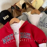 Детская утепленная куртка, детский комплект, толстовка с капюшоном подходит для мужчин и женщин, коллекция 2022