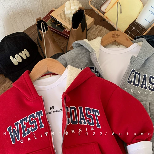 Детская утепленная куртка, детский комплект, толстовка с капюшоном подходит для мужчин и женщин, коллекция 2022