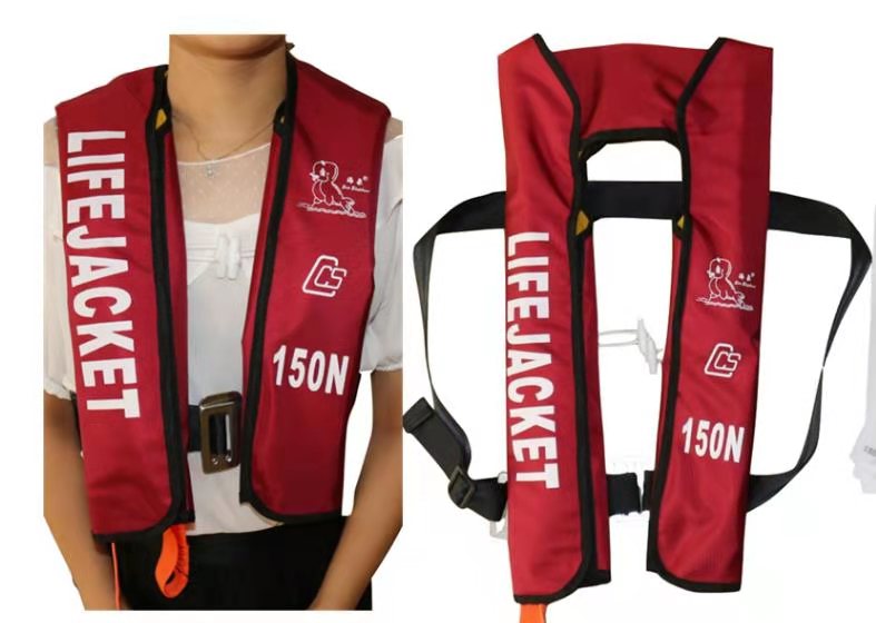 Manufacturers supply adult inflatable life jacket ship special inflatable life jacket with ship inspection CCS certificate