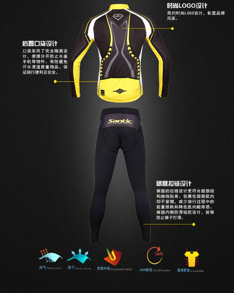 Vêtement cyclisme homme SANTIC - Ref 2232123 Image 18