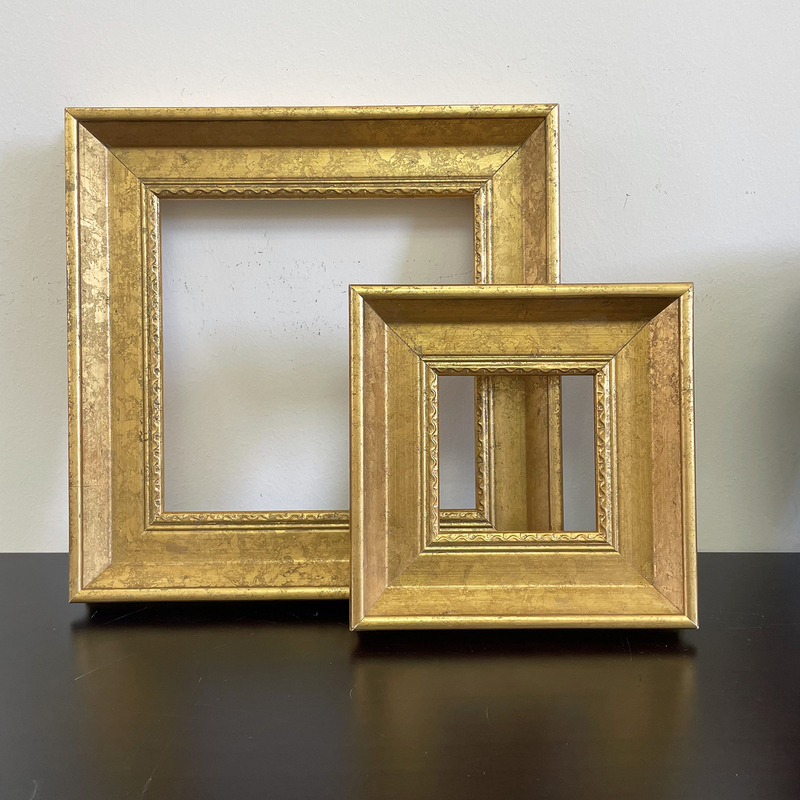 Xunshangmu Art Solid Wood Picture Frame Oil Painting Frame Gold Vintage Distressed Watercolor Painting DIY Frame Mounting Frame American Style Frame