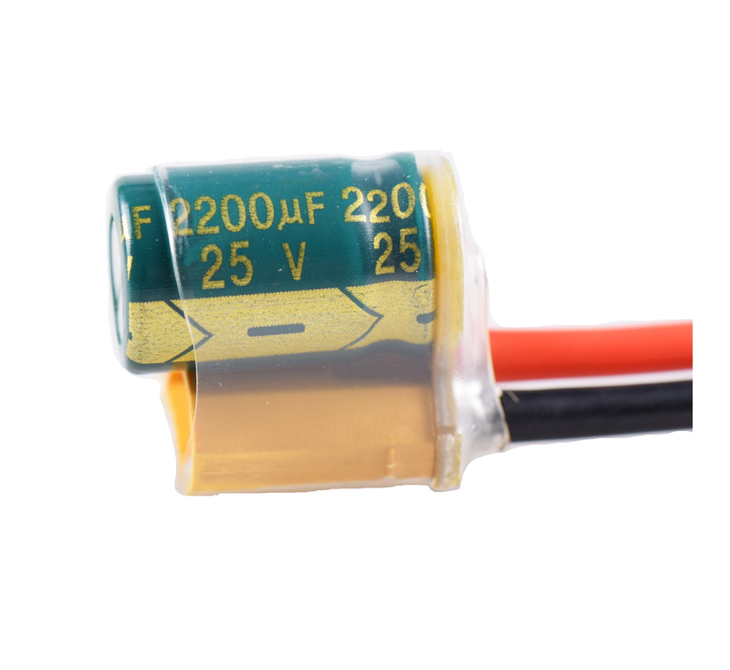 XT60-CAP power filtering silicone wire 2S-6S 2200UF 25V Fly control image transmission electronic speed regulator filtering
