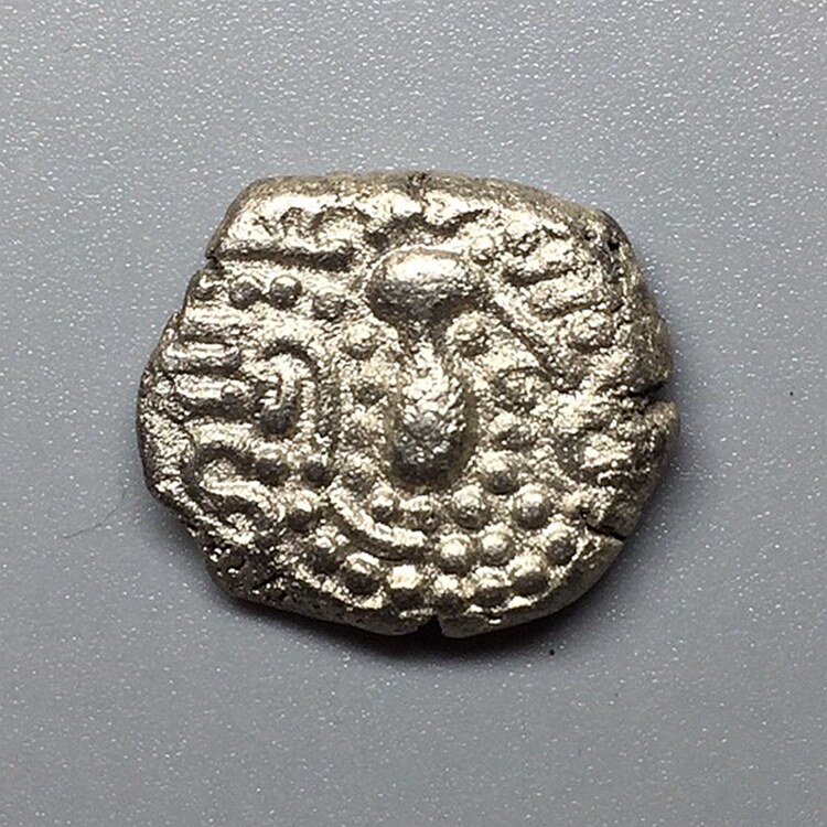 Ancient Indian Gugitchalajian Dynasty 1 Drachma Silver coin 3 83g A.D. 9-14 A.D.