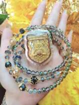 Thailand brand authentic Long Poji GEE Lahu face four-sided pendant necklace