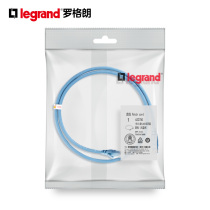 legrand legrand six non-shielded RJ45 network jumper 1 m 632750 light blue PVC finished