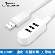 usb splitter kéo ba chuyển đổi máy tính xách tay giao diện trung tâm mở rộng và trung tâm sáng tạo nhỏ gọn hơn - USB Aaccessories