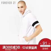 Forever21 mùa xuân và mùa hè 2018 người đàn ông mới của bông tương phản sọc áo len trùm đầu