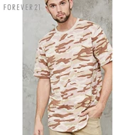 Quần cotton nam giới ngụy trang in áo thun ngắn tay áo Forever21