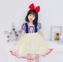 Snow White Dress Girls Dresses Children Tutu Frozen Elsa Dress Birthday Dress Summer Dress Western style