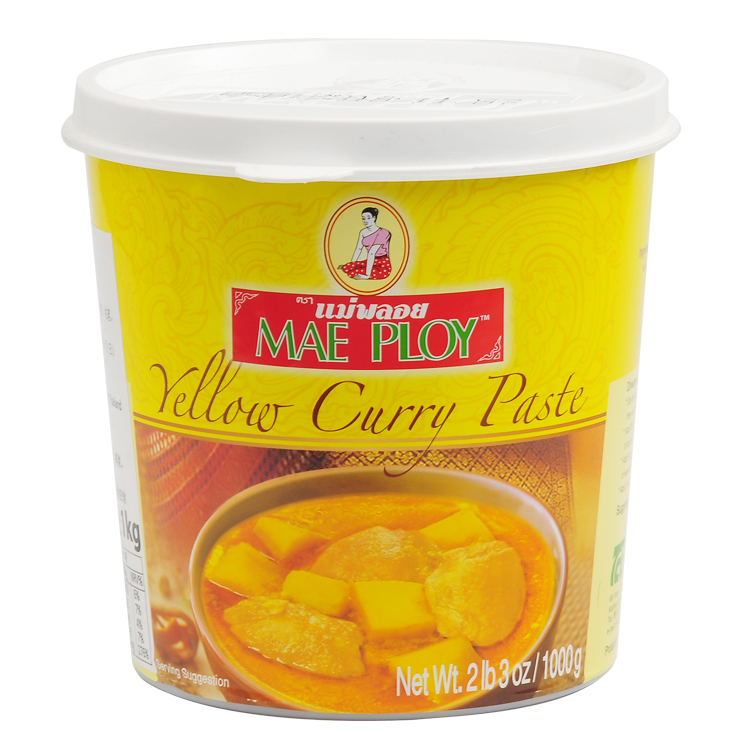 Thailand imported Thai Niang brand yellow curry cream TCC Yellow curry MAE PLOY Yellow curry sauce 1kg