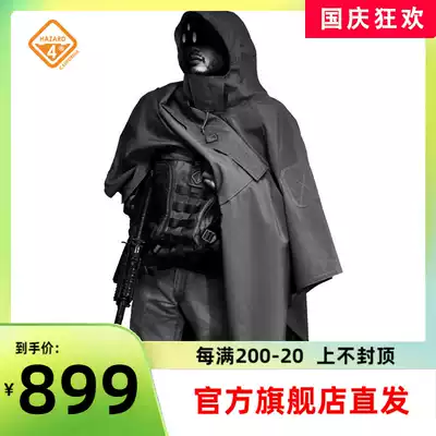 hazard4 American crisis 4 tactical poncho outdoor riding mountaineering hiking soft shell raincoat soft shell waterproof tank canopy
