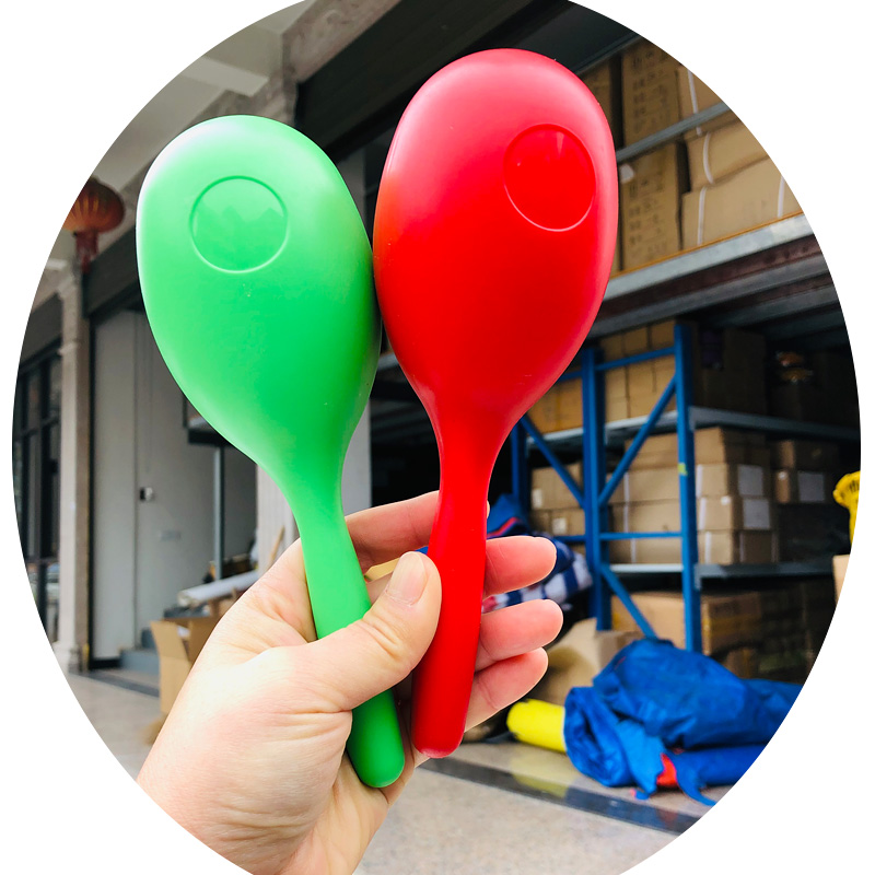 Plastic elliptical red shahammer Olf Tiandi Medium Shark Children Percussion Instrument Kindergarten Music Tools