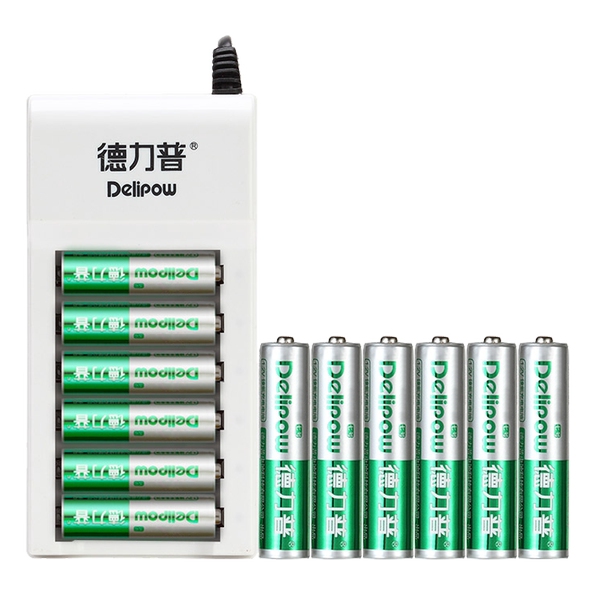 德力普 602 5号/7号通用充电器 配12节800mAh充电电池 天猫优惠券折后￥24.8包邮（￥34.8-10）