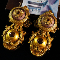 New Products High End Luxurious Curtain Hook Window Curtain Wall Hook Totem Resin Wall Crochet Hook Ball Crochet Strap