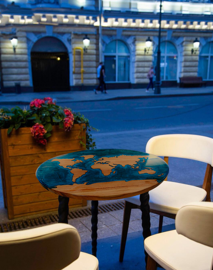 Creative Art Table Epoxy Resin River Table Customized Difference Patch