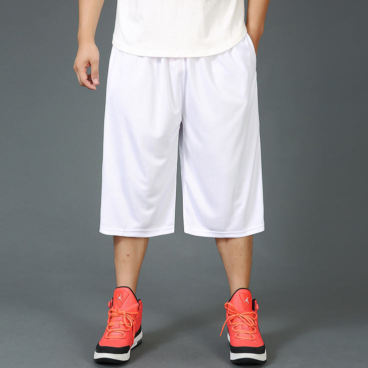 Pure White Casual Mid-Length Pants Trendy Men's 120-150.3kg Quarter Pants Extra Large Size Basketball Pants Plus Size Oversized Shorts Pure White Casual Mid-Length Pants Trendy Men's 120-150.3kg Quarter Pants Extra Large Size Basketball Pants Plus Size Oversized Shorts