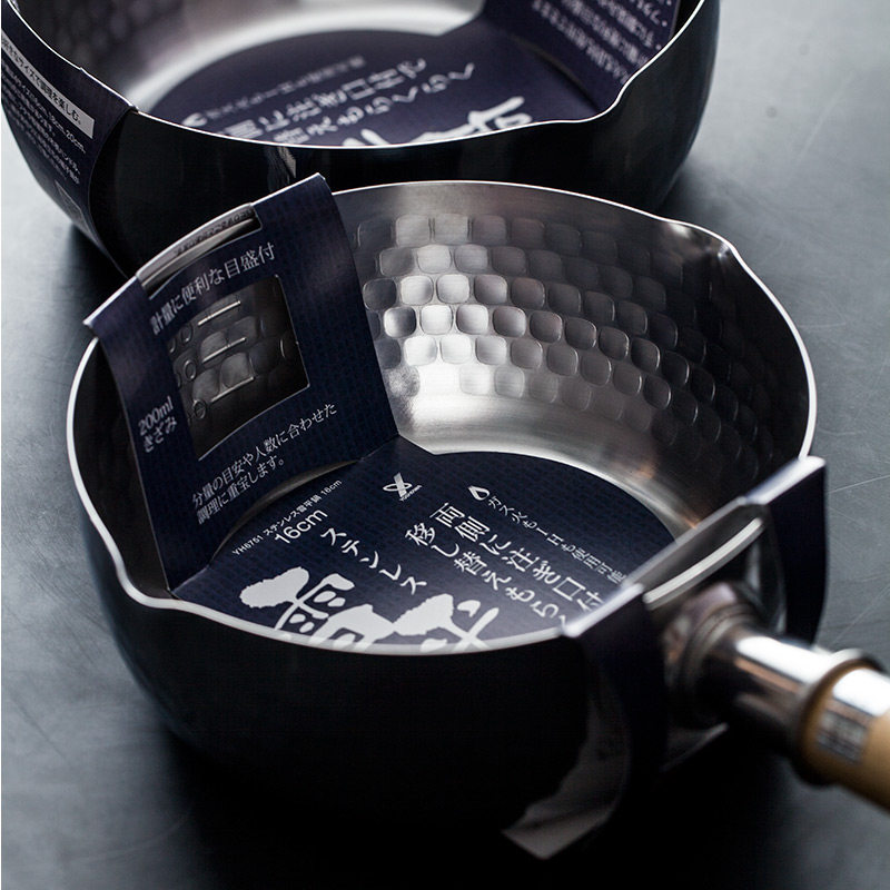 Duoyi Japanese-style snow flat pot pan Japanese non-stick pot noodle pot Milk pot Warm soup pot Baby food pot Household