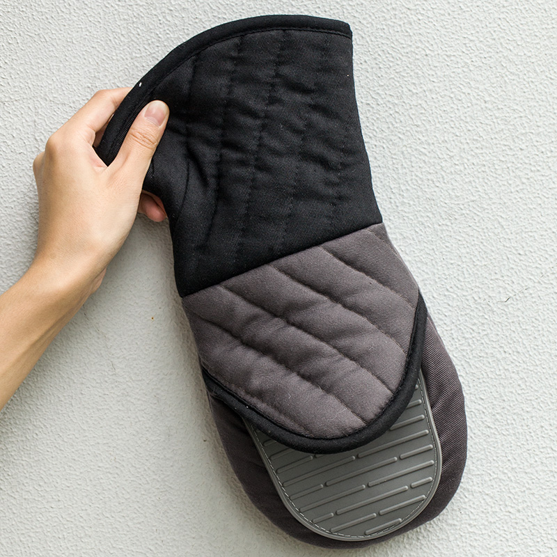 Duoyi non-slip heat insulation gloves Kitchen baking microwave oven special heat insulation gloves Anti-scalding single-pack gloves