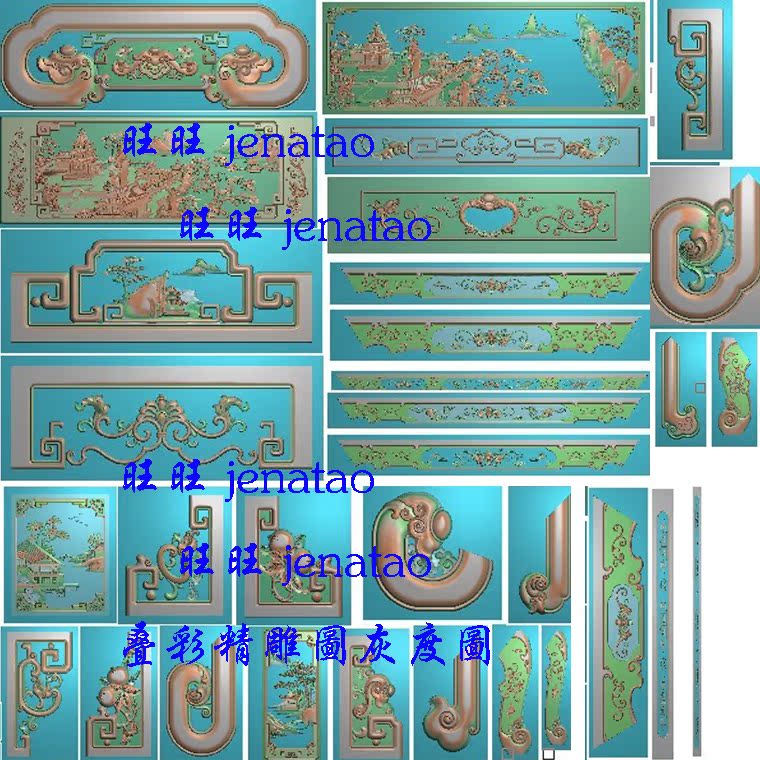 Fine carving map Grayscale map Auspicious sofa Corner flower Legs Carving map Relief map Wired material source file