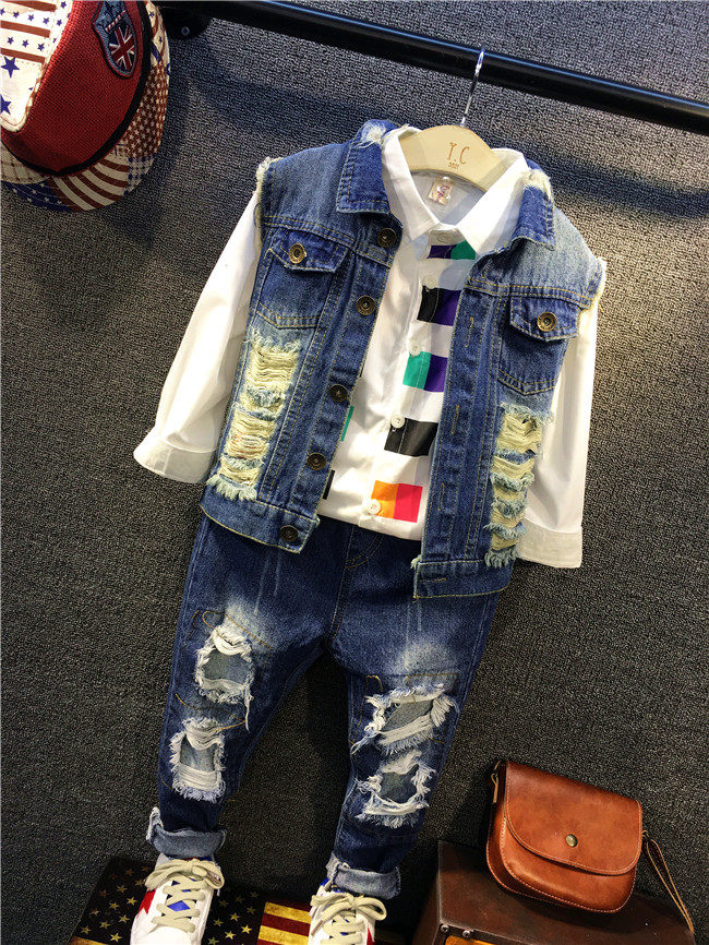 Gilet enfant en toile - Ref 2069192 Image 7
