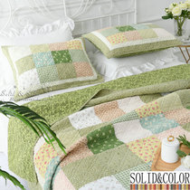 Foreign trade Korean style pastoral cotton quilted quilted quilt cover cotton bed sheet