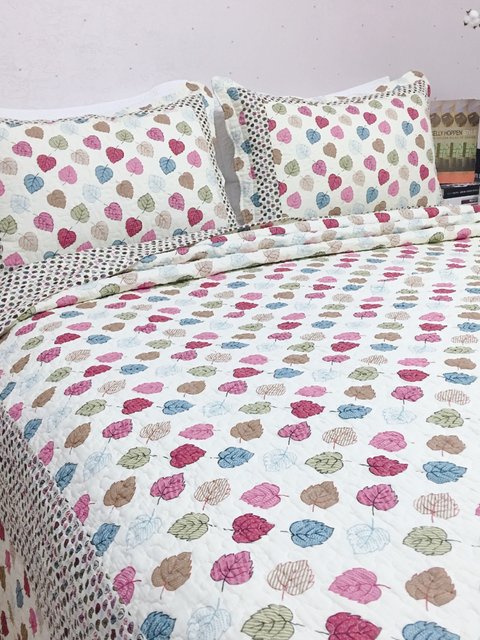 Pure cotton quilted quilt full cotton wash cotton Korean bed cover three-piece set cotton sewn kang single two-piece set bed cover