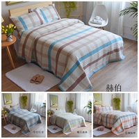 Nhuộm QUILT mùa hè được điều hòa không khí mát được rửa sạch trải giường ba mảnh đơn mảnh bông chăn khăn trải giường - Trải giường drap giường mát lạnh