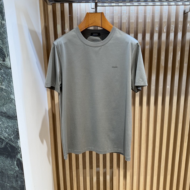 Dickson Men's Business Casual Round Neck Multi-Color Short-Sleeved T-Shirt Spring and Summer Style 1G325T738 Tag 990