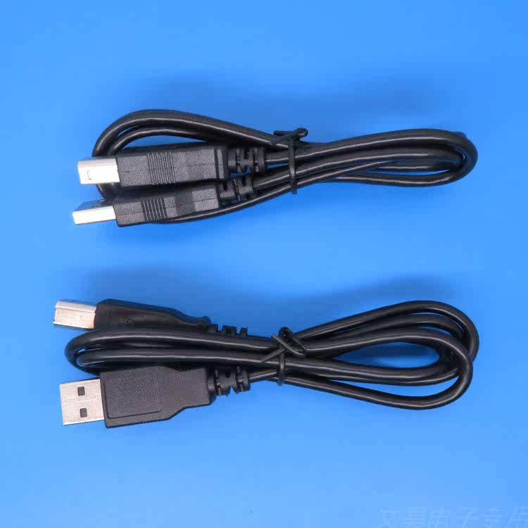 1m 4 cores with braided aluminum foil printing cable USB A-B suitable for HP Canon printer data cable