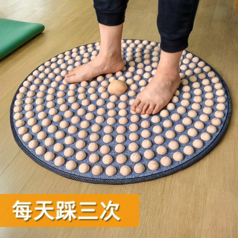 [First and Foremost, It Aids Sleep] Solid Wood Foot Massage Mat for Home Use, Foot Therapy, Foot Acupoint Meridian Ultra-Slow Jogging Acupressure Board