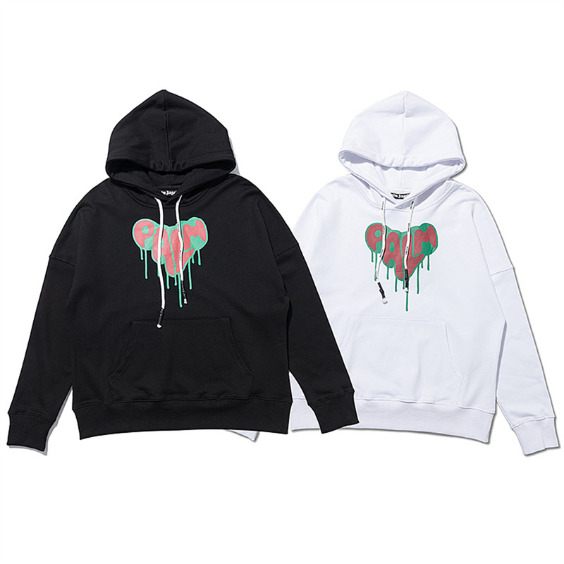 Palm Angels Hooded Sweatshirt with Pa Letters, American Street Style, Pure Cotton Terry Hoodie for Men and Women Palm Angels Hooded Sweatshirt with Pa Letters, American Street Style, Pure Cotton Terry Hoodie for Men and Women