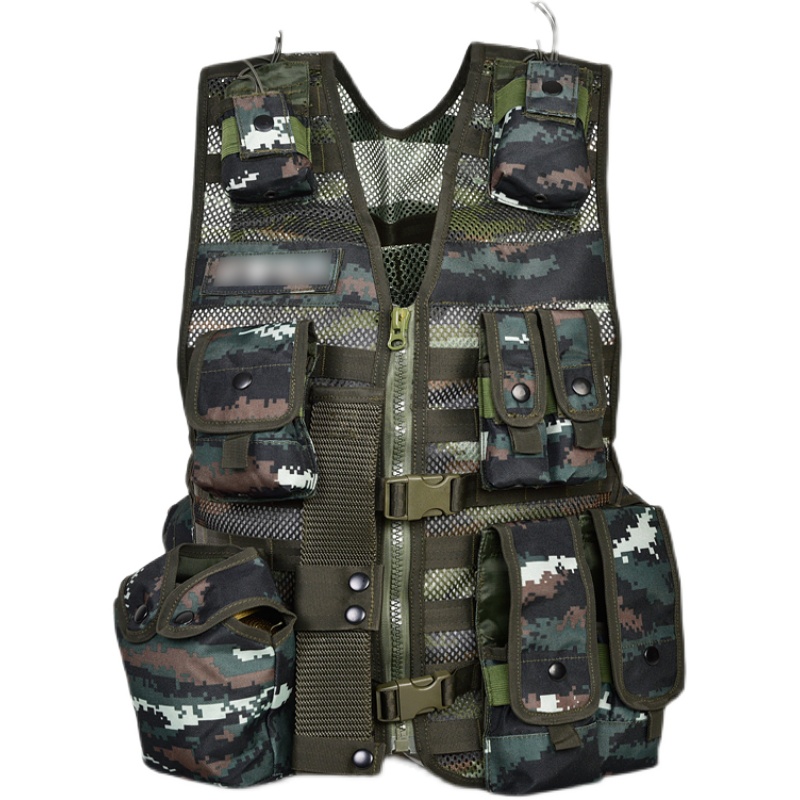 New 13-style combat Ctrip with woodland tactical vest camouflated waistcoat waistcoat with bag