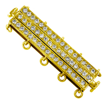 Goldenage Ювелирные изделия DIY аксессуары 925 Серебряные пятирядные пряжки жемчуг ожерелье браслет пряжка