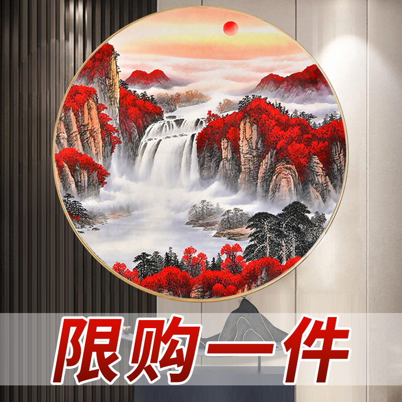 5d diamond painting 2021 new living room full drill for the head cross embroidered landscape scenery 2022-point brick patch Xuan guan