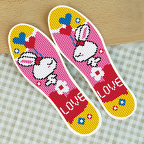 Cross stitch insole rabbit semi-finished self-embroidered animal 2021 new style hand embroidery simple embroidery pattern for women