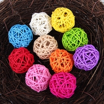 Crown special price 4CM White vines Colourful Vines Balls to decorate the ball strings Cane Balls