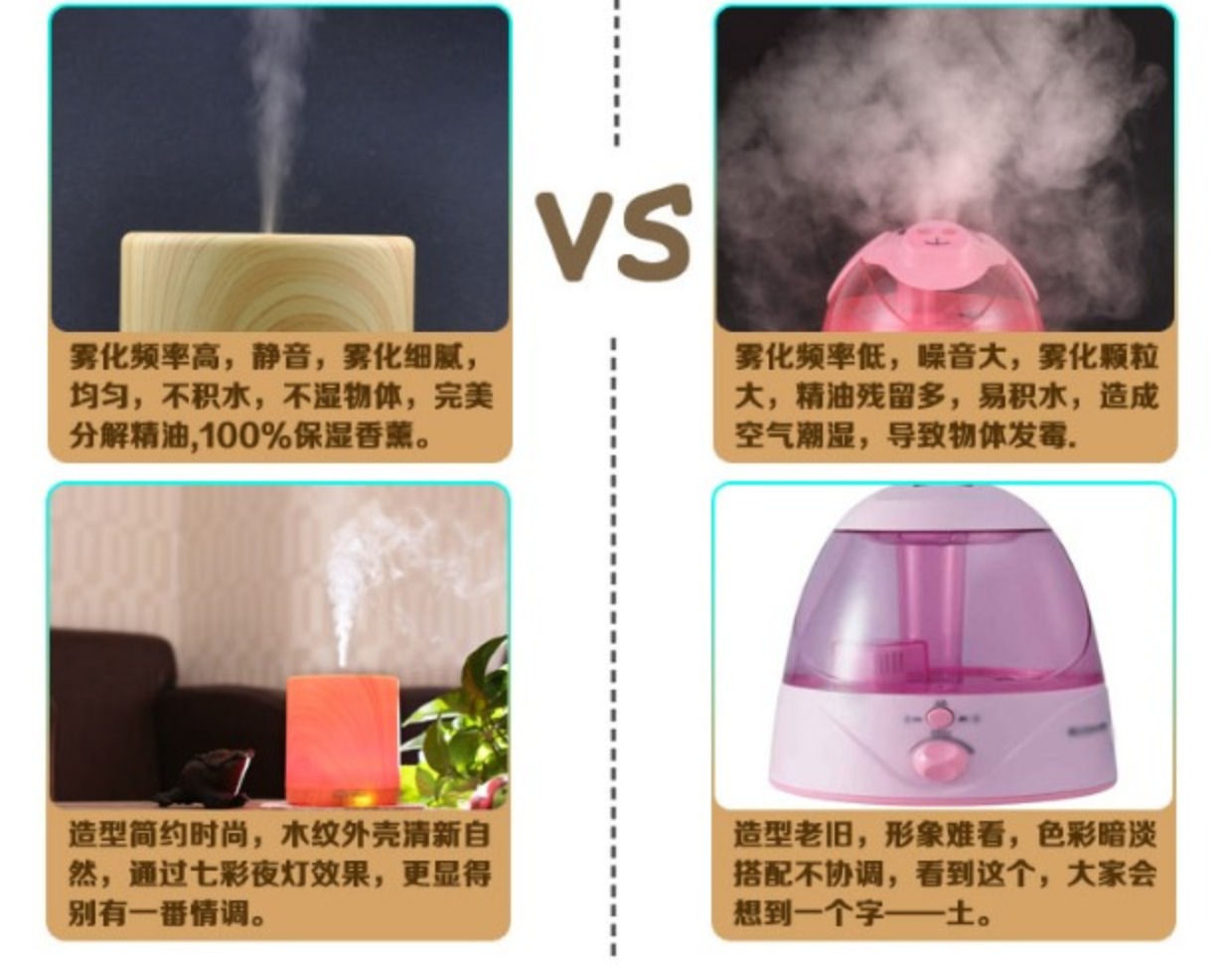 máy phun hơi ẩm Gỗ hương liệu máy tạo hương liệu pháp tạo độ ẩm Văn phòng tinh dầu thơm tinh dầu Đèn phòng ngủ mini nhà hương liệu lò - Máy giữ ẩm máy phun sương tạo ẩm cho phòng điều hoà