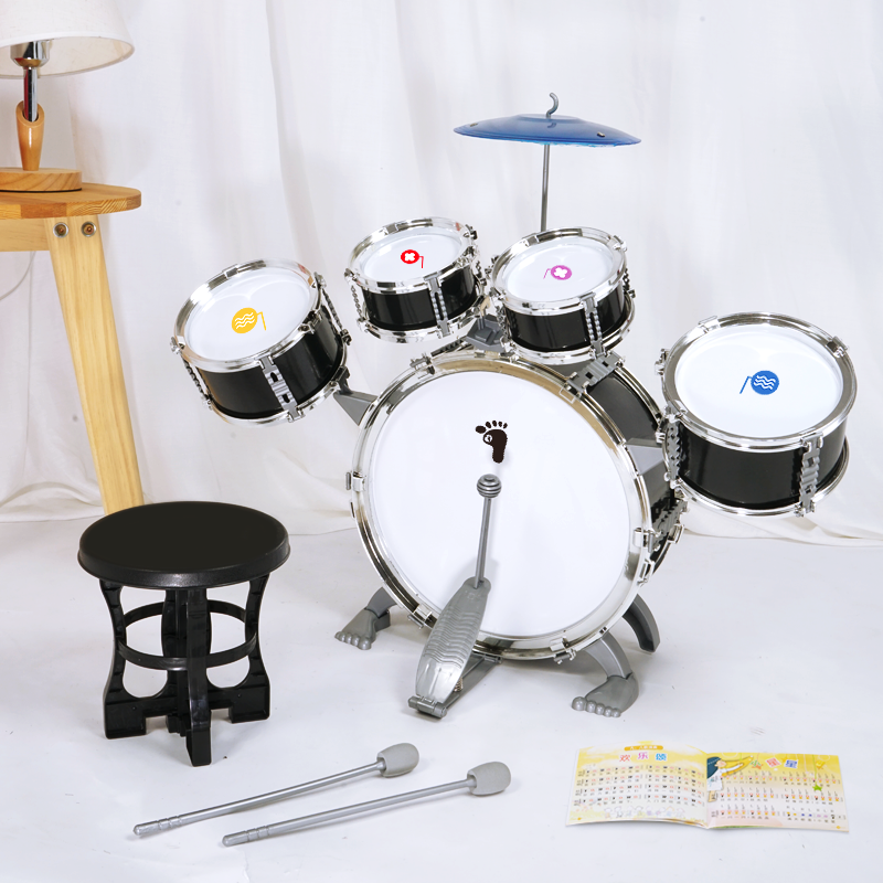 Pretty baby baby drum set Children beginner toy musical instrument Jazz drum male 3-6 years old baby beating drum