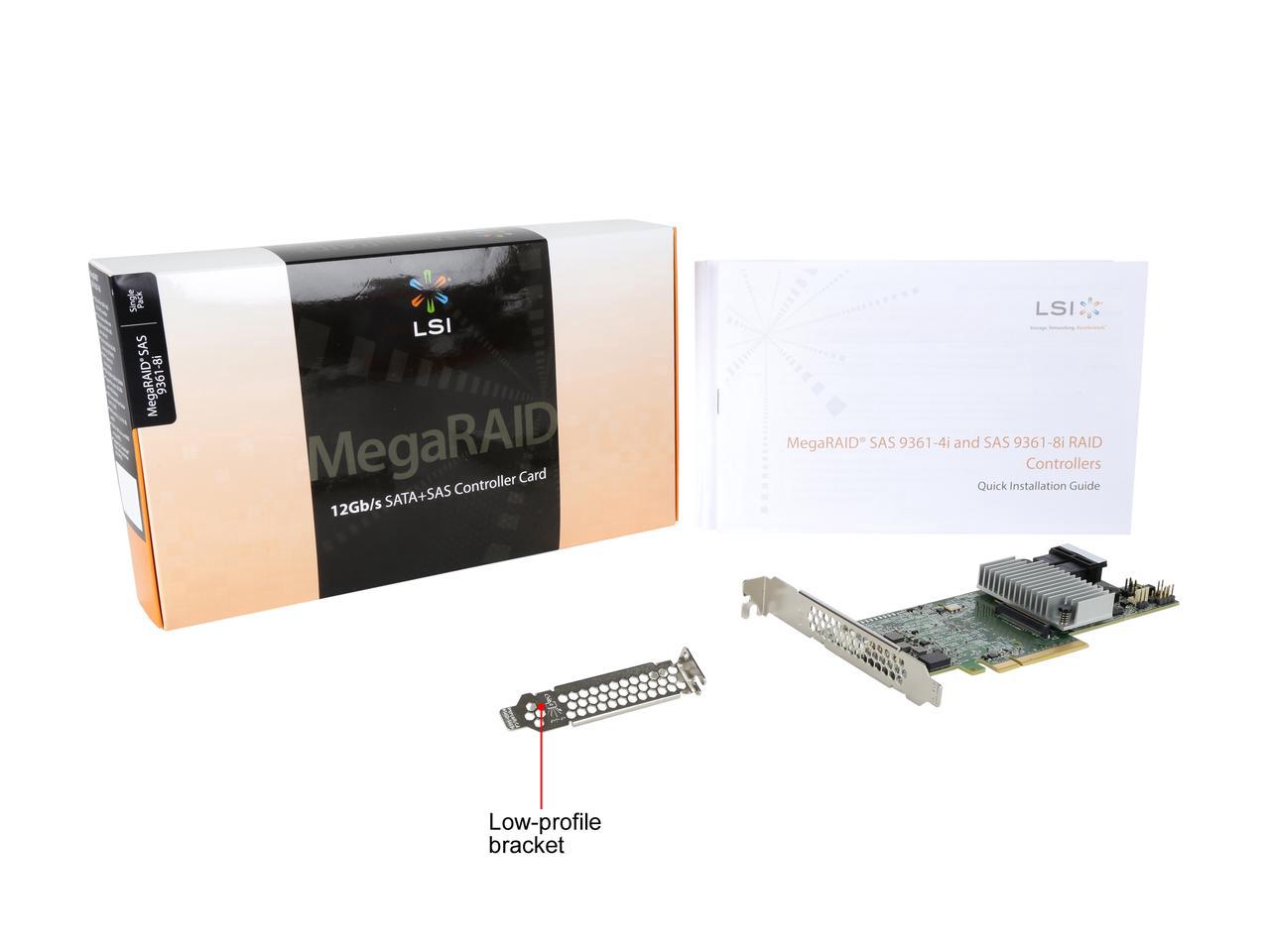 LSI MegaRAID SAS 9361-8i(2G) 05-25420-17 2GB Cache 12Gb Array Card