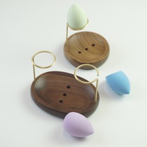 Rack for makeup eggs beauty eggs multi-layer drying storage rack sponge solid wood storage rack breathable air cushion powder puff holder for drying
