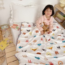 Bamboo fiber cover blanket towel is four layers and eight layers of summer cool quilt nap blanket baby child quilt baby Summer thin