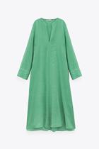 March spot ZARA domestic womens loose midi dress 04437073514 4437 073