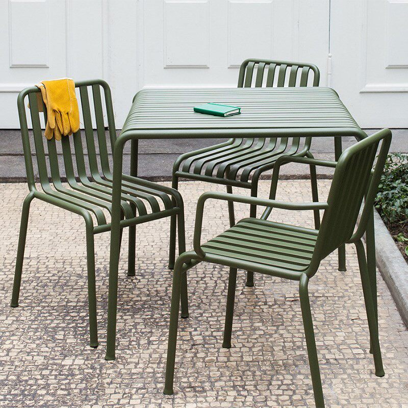 Minimalist Leisure outdoor table and chairs outdoor patio table and chairs Three sets of iron art color open table and chair subsuit combination