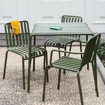 Simple Leisure outdoor table and chair outdoor courtyard table and chair three-piece set Iron color outdoor table and chair set combination