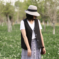 Womens vest spring summer thin horse clip female single-layer wear Joker short slim sleeveless summer horse clip vest