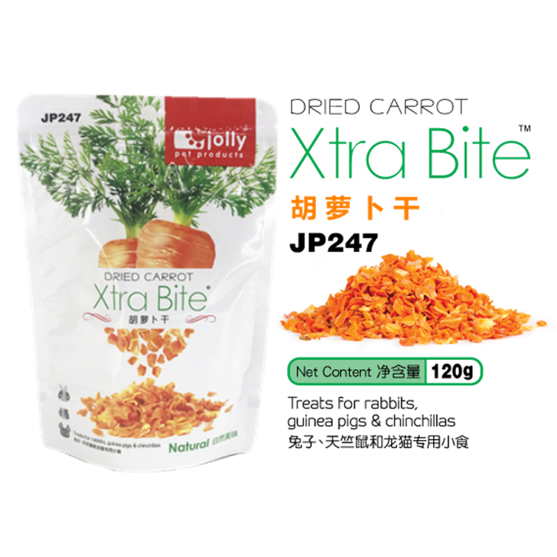 Jolly Zolly Carrot Dry 120g Rabbit Guinea Pig Dragon Cat Hamster Squirrel Vegetables Dry Snacks JP247